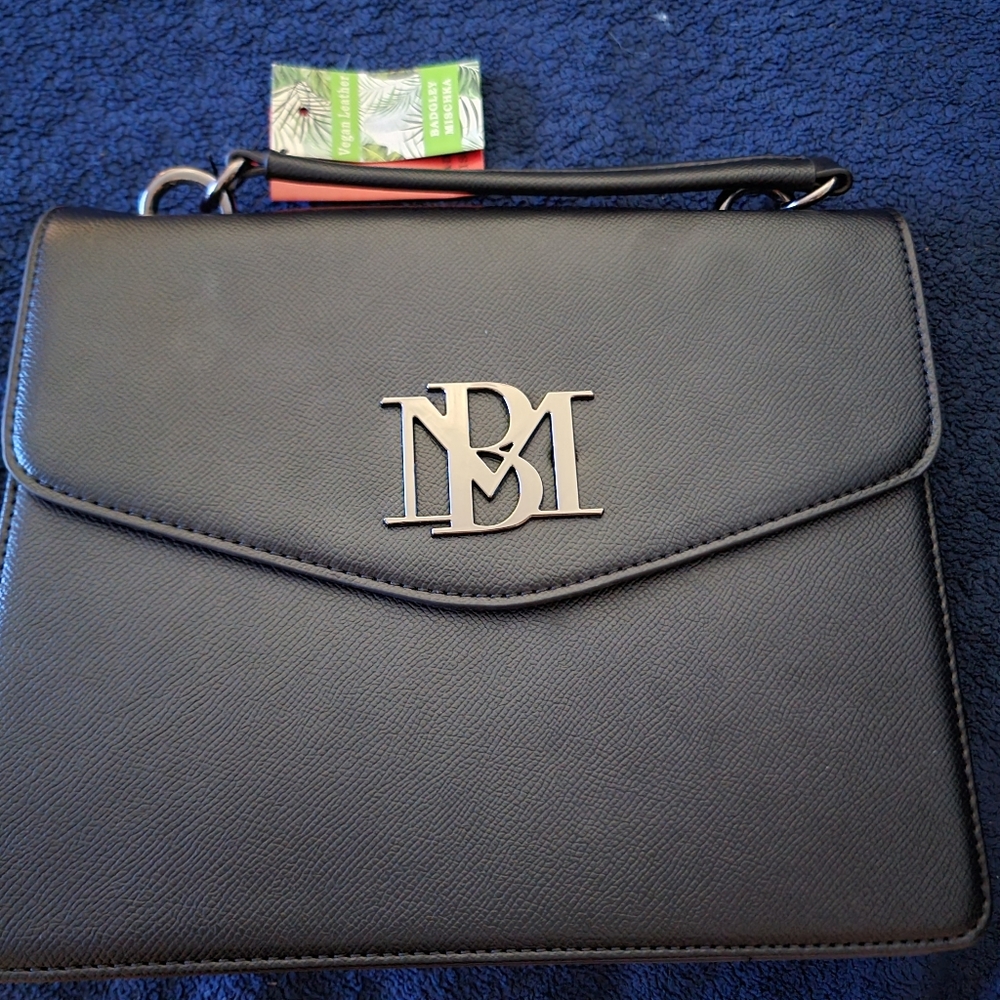 Badgley Mishcka Black Vegan Leather Bag